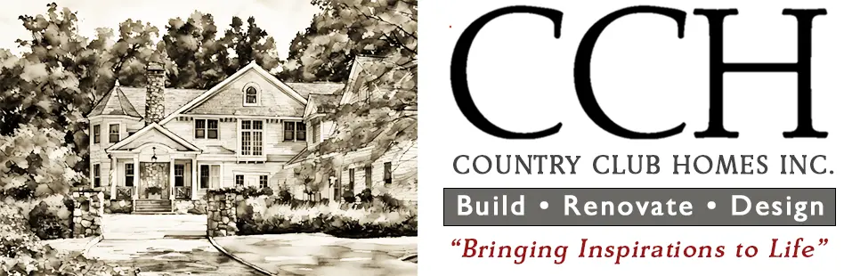 Country Club Homes Inc. logo - custom home builder specializing in build, renovate and design